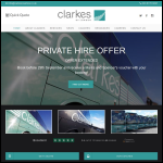 Screen shot of the Clarkes Minibuses Ltd website.