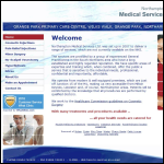 Screen shot of the Northampton Medical Services Ltd website.