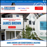 Screen shot of the James Brown Mechanical Services Ltd website.