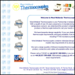 Screen shot of the West Midland Thermocouples Ltd website.