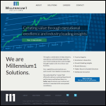 Screen shot of the Millennium It Solutions Ltd website.
