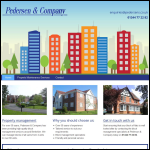 Screen shot of the Pedersen Properties Ltd website.