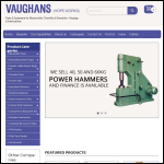 Screen shot of the Vaughans (Hope Works) Ltd website.
