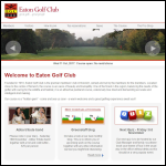 Screen shot of the Eaton Golf Club (Norwich) Ltd website.