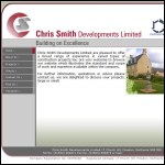 Screen shot of the Chris Smith Developments Ltd website.