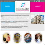 Screen shot of the The People Matter Trust website.