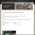 Screen shot of the Cherrie Adhesive Coatings Ltd website.