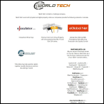 Screen shot of the Worldstrong Technology Ltd website.
