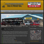 Screen shot of the Peterborough Metal Recycling Ltd website.