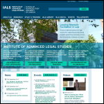 Screen shot of the The Society for Advanced Legal Studies website.