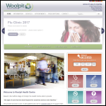 Screen shot of the Woolpit Medical Services Ltd website.