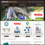 Screen shot of the Akshar Enterprises Ltd website.