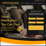 Screen shot of the Verwood Mot Centre Ltd website.