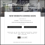 Screen shot of the Castle Sound & Vision Ltd website.