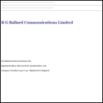 Screen shot of the R G Ballard Communications Ltd website.