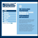 Screen shot of the Partners in Excellence Ltd website.