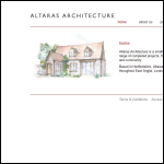 Screen shot of the Altaras Architecture Ltd website.