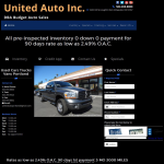 Screen shot of the Auto Dealership Promotions Ltd website.