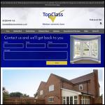 Screen shot of the Top Class Building Services Ltd website.