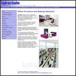 Screen shot of the Lakedale Contract Office Furniture Ltd website.