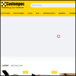 Screen shot of the Custompac Ltd website.