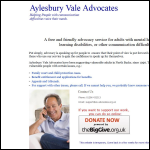 Screen shot of the Aylesbury Vale Advocates website.