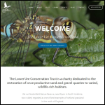 Screen shot of the Lower Ure Conservation Trust website.