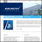 Screen shot of the Burlington Engineering Services Ltd website.