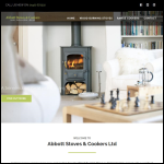 Screen shot of the Abbott Stoves & Cookers Ltd website.