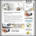 Screen shot of the Domestic Heat Cover Ltd website.