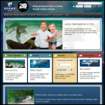 Screen shot of the The Shark Trust website.