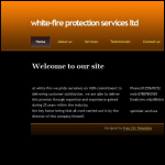 Screen shot of the White-fire Protection Services Ltd website.