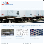 Screen shot of the The Fleet Warehouse Ltd website.