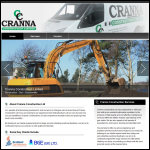 Screen shot of the Crana Construction Ltd website.