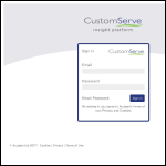 Screen shot of the Customserve Ltd website.