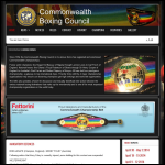 Screen shot of the Commonwealth Boxing Council Ltd website.