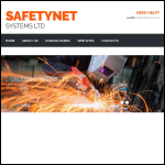 Screen shot of the Safetynet Systems Ltd website.