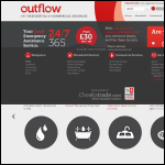 Screen shot of the Outflow Ltd website.
