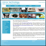 Screen shot of the Mirror Technology Ltd website.