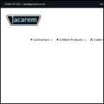 Screen shot of the Jacarem Ltd website.