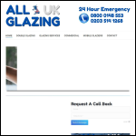 Screen shot of the Wallington Glass and Flooring Ltd website.