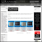 Screen shot of the TileVision website.
