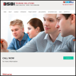 Screen shot of the BSBI Training Solutions website.