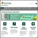 Screen shot of the Stockbridge Boilers website.