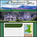 Screen shot of the Brynygwin Country House & Cottages website.