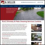 Screen shot of the M. Miller Surface Maintenance website.