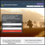 Screen shot of the Newmarket Matters website.