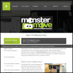Screen shot of the Monstermove Removals and Self Storage website.