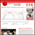Screen shot of the Karate Leadership website.