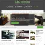 Screen shot of the CJC Interiors website.